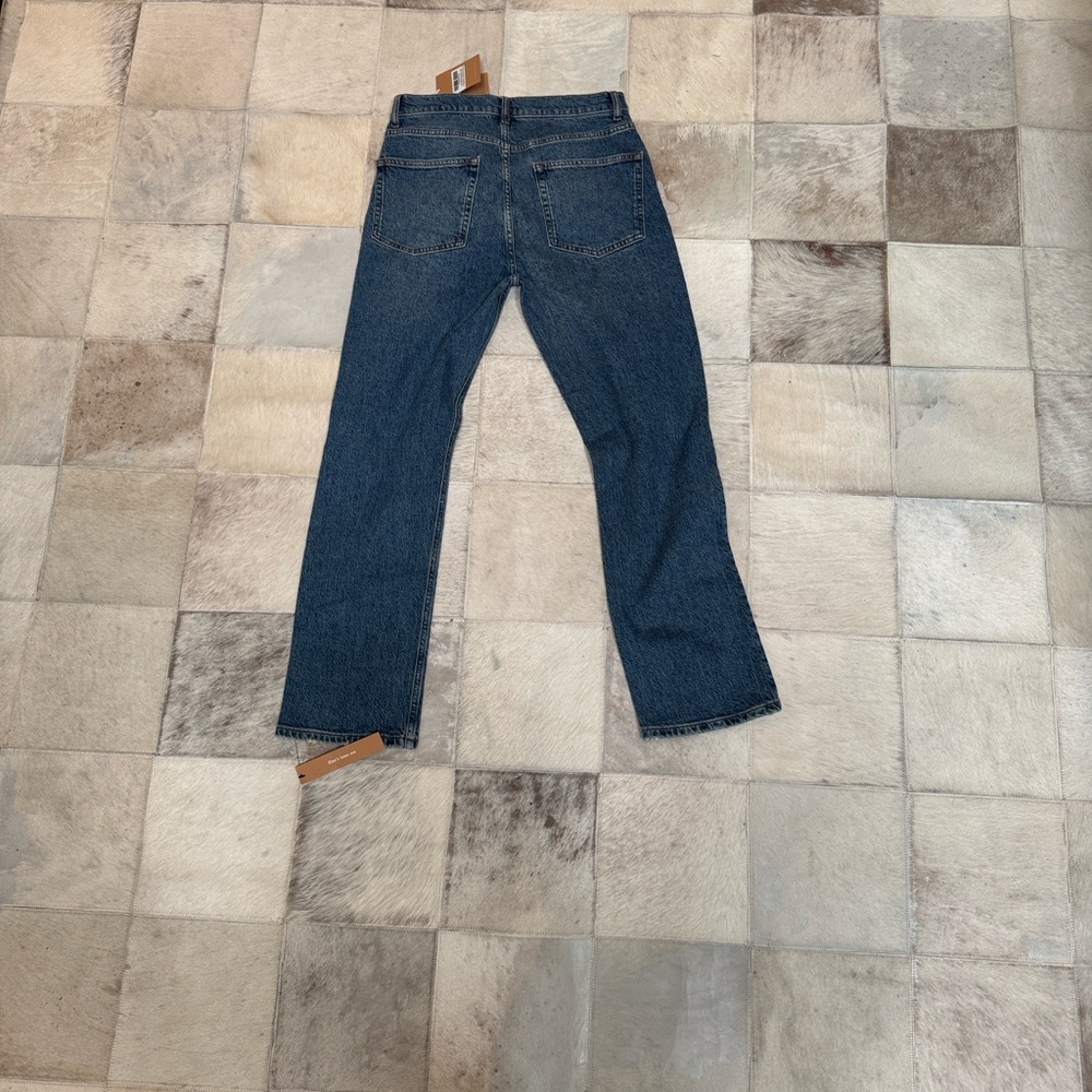 Reformation Men's Dark Blue Straight Jeans